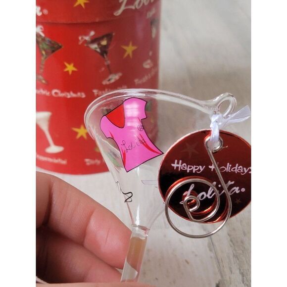 Lolita mini Martini fashionista glass ornament Xmas decor‎ - Picture 6 of 7